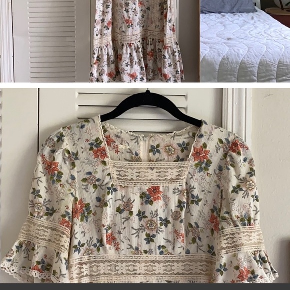 REPOSH // Vintage Jane Austen Floral Patterned Dress - Picture 2 of 5
